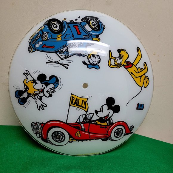Vintage Disney Productions glass ceiling light cover - Picture 1 of 3